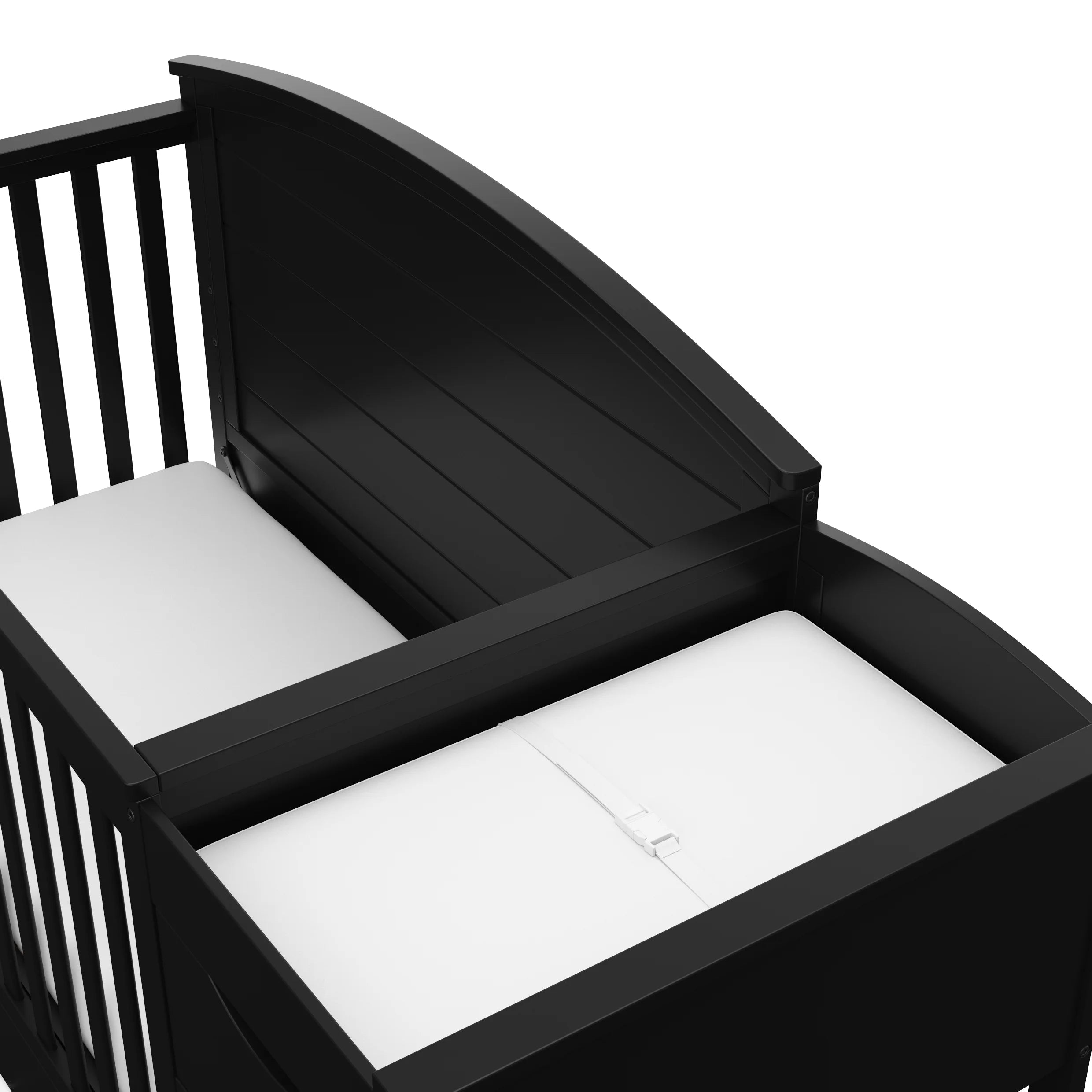 Graco Bellwood 5-in-1 Convertible Crib and Changer, White