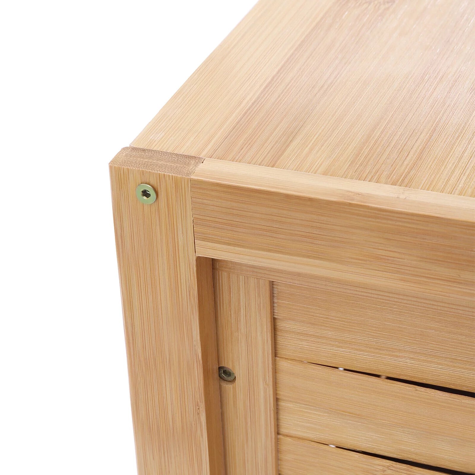 MIDUO Bedroom Moisture-proof Storage Nightstand Waterproof Side Table with Pull-out Rawer