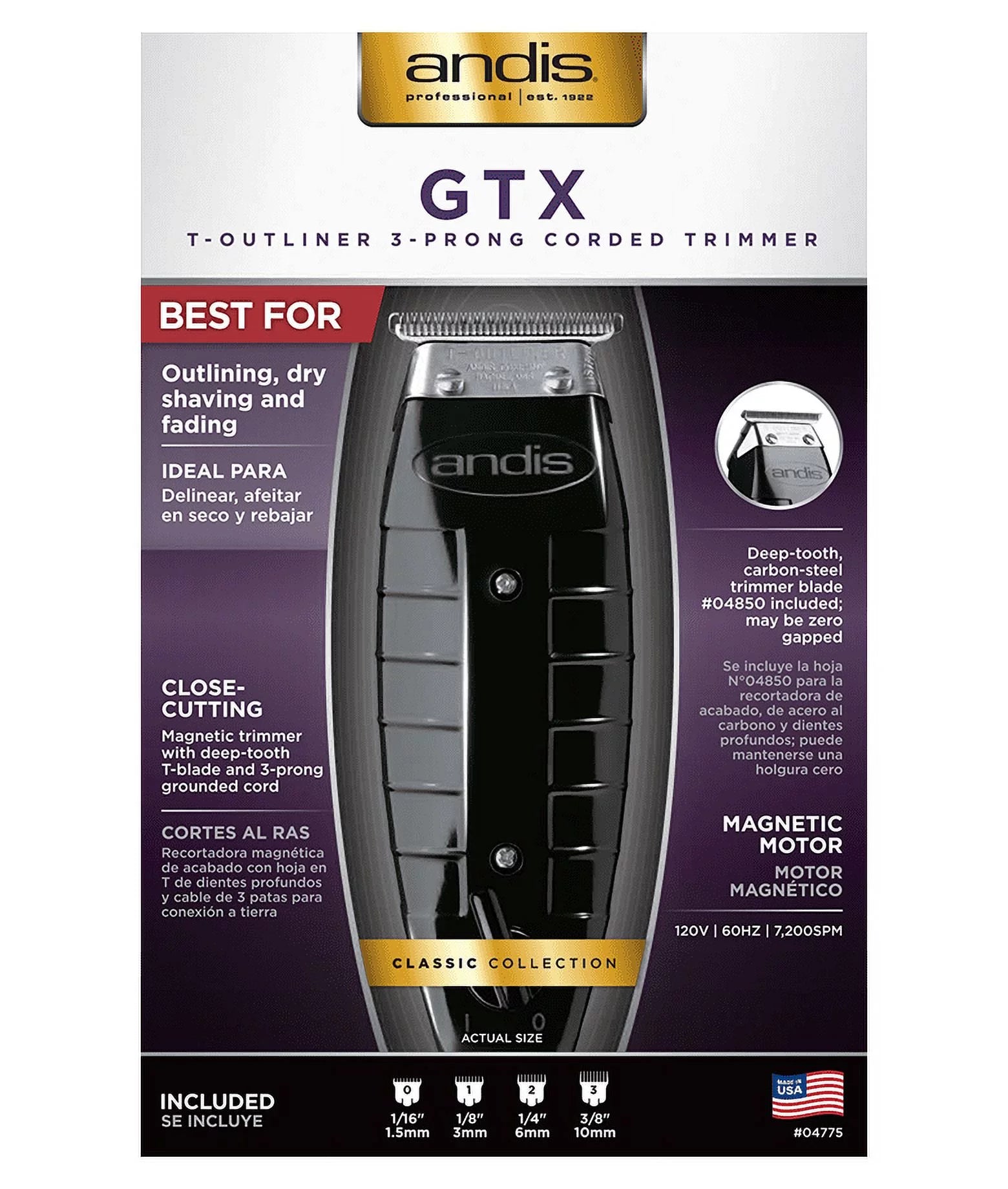 Andis Professional T Beard/Hair Trimmer with T-Blade