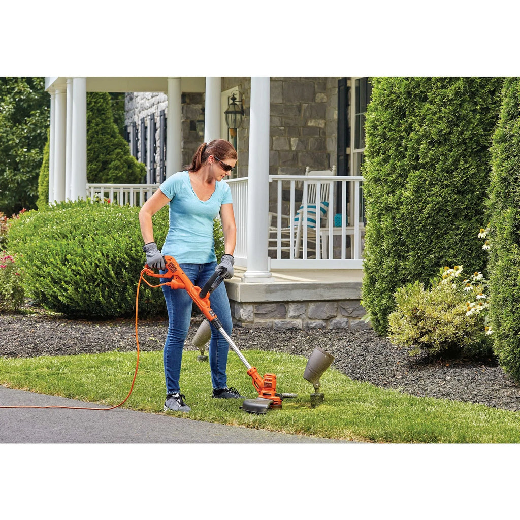 BLACK+DECKER String Trimmer With Auto Feed, Electric, 6.5-Amp, 14-Inch, (BESTA510)
