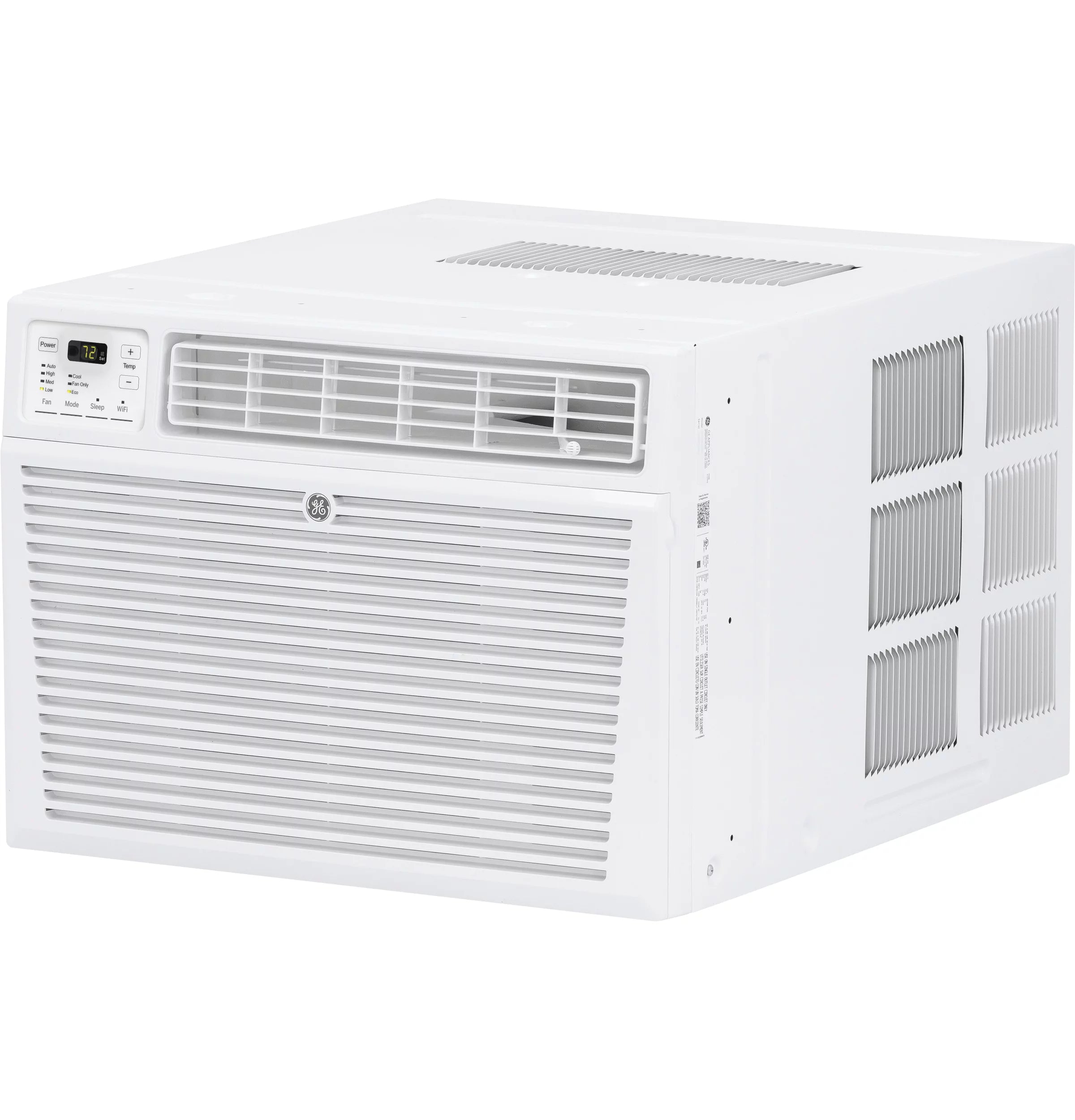 GE Appliances 12,000 BTU 115-Volt Window Air Conditioner with Wi-Fi and Eco Mode for Large Rooms, White, AEG12AZE