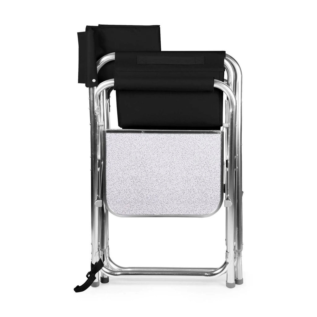 Sports Chair with Table and Pockets - Black