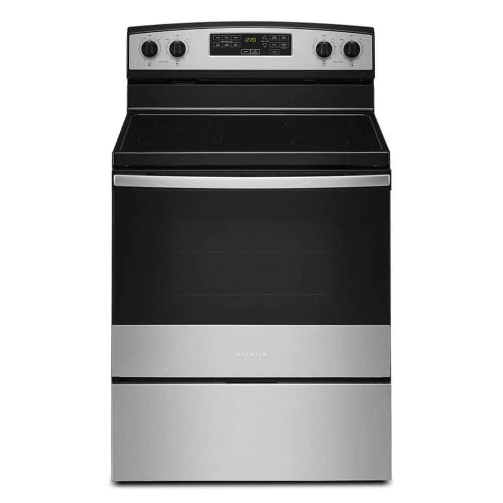 Amana AER6603SMS 4.8 Cu. Ft. Freestanding Stainless Steel Electric Range