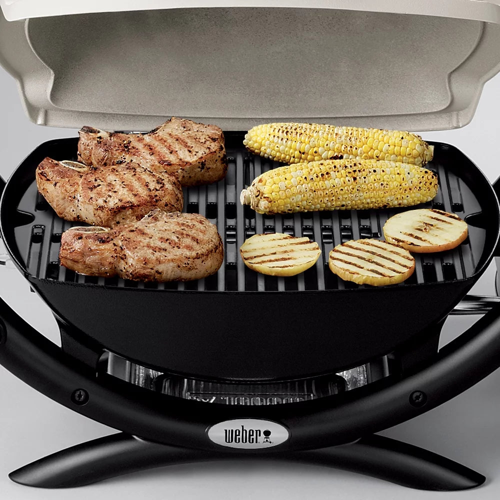 Weber Q 1000 1-Burner Portable Gas Grill, Titanium