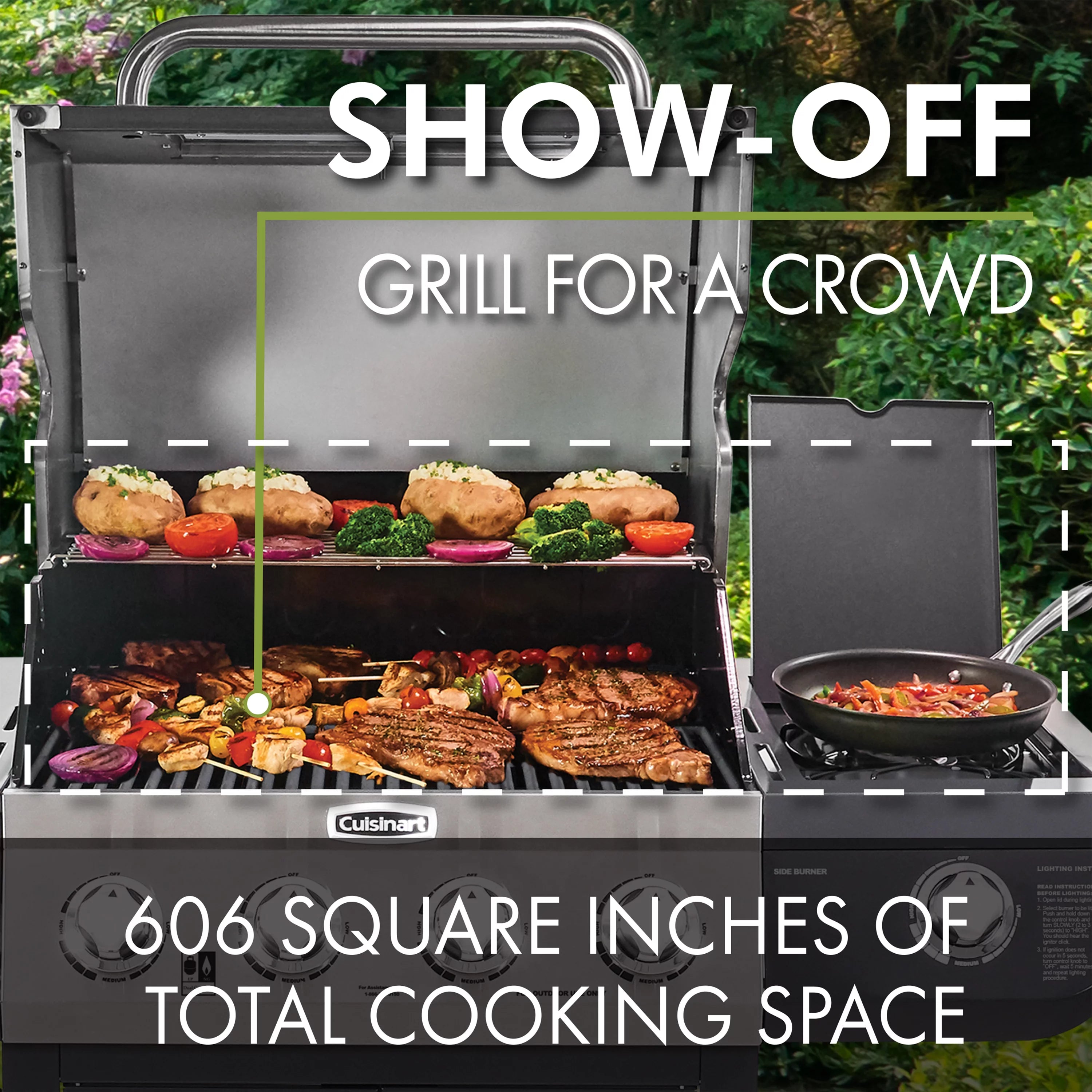 Cuisinart 4-Burner Dual Fuel Gas Grill (Propane/Natural Gas)