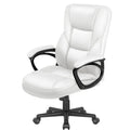 Furmax High-back Executive Office Chair With Lumbar Support Height Adjustable Swivel Seat PU Leather, Black