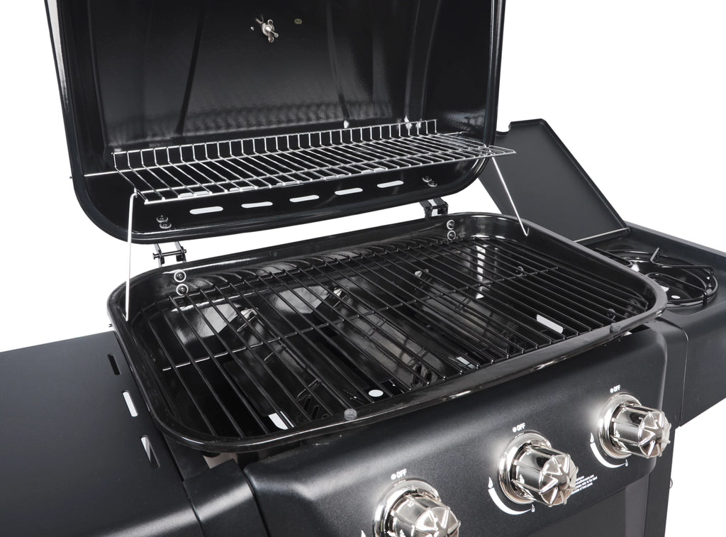 RevoAce 4 Burner Propane Gas Grill Including a Side Burner, Red Sedona, GBC1729WRS