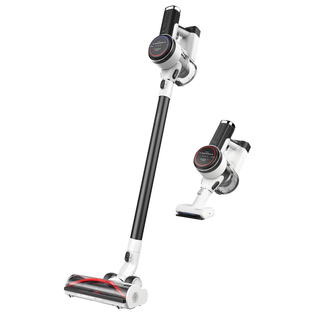 Tineco Pure One S12 Smart Lightweight Cordless Stick Vacuum Cleaner for Hard Floors and Carpet - White/Black
