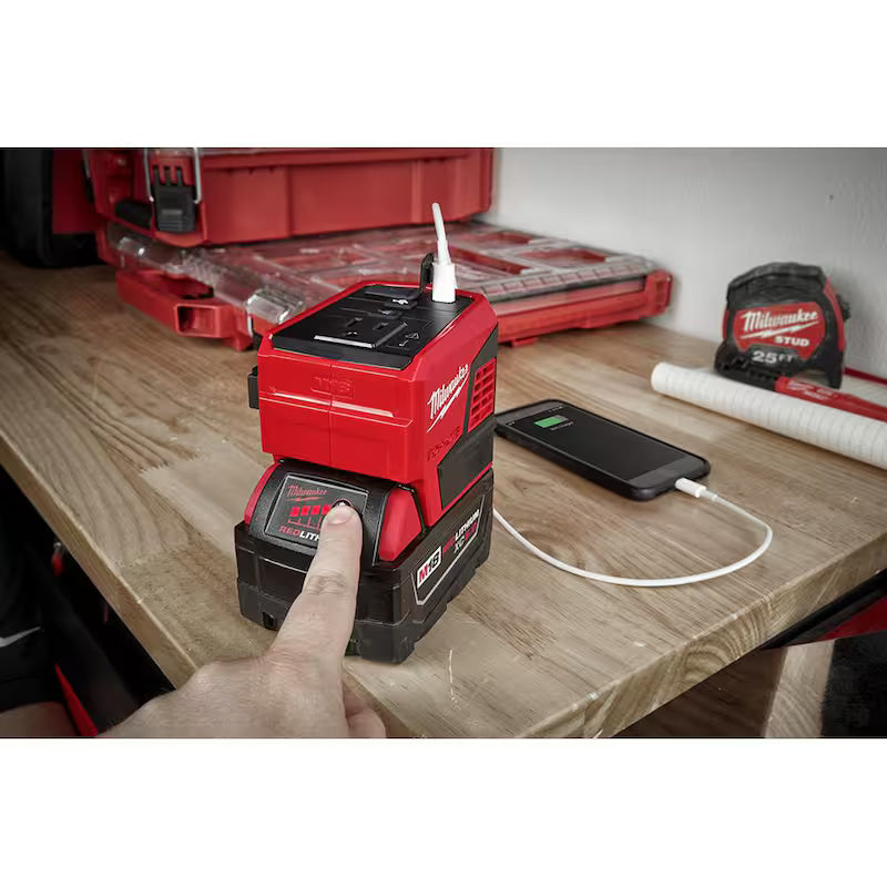 M18 18-Volt Lithium-Ion 175-Watt Powered Compact Inverter for M18 Batteries (Tool-Only)