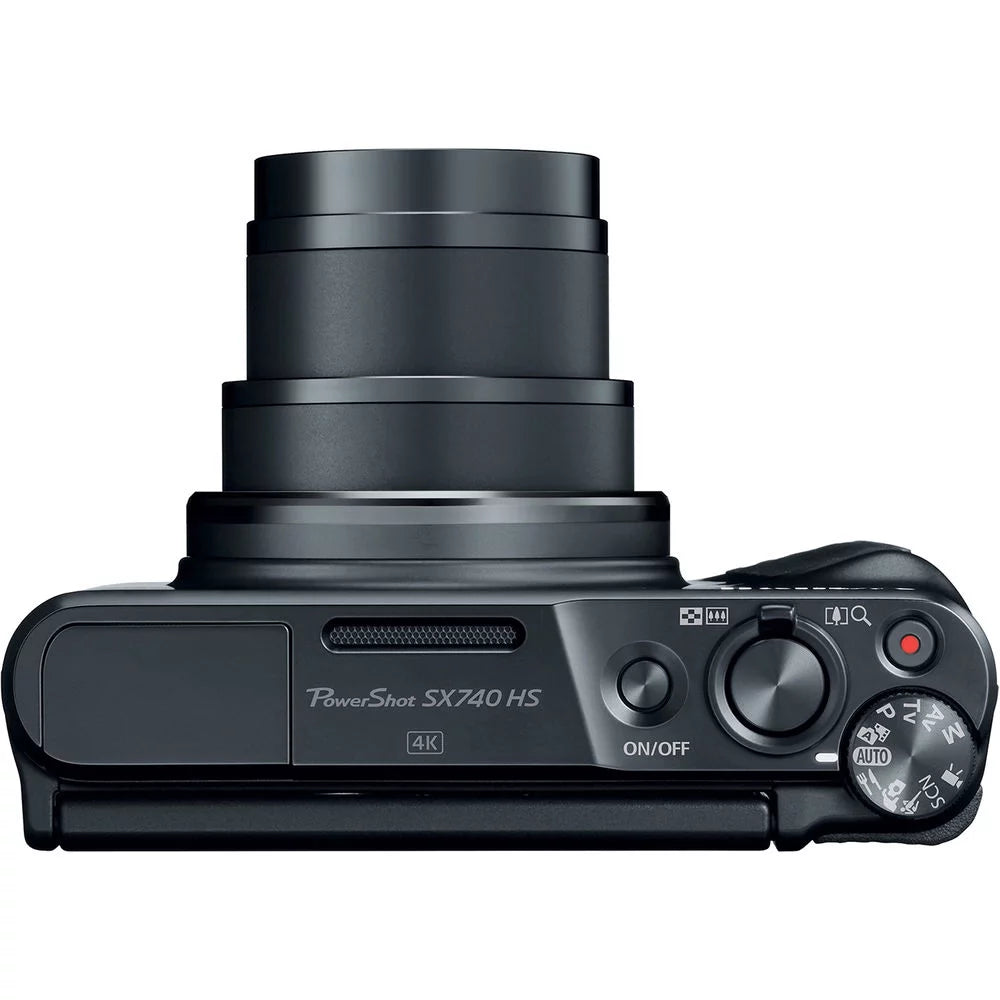 Canon PowerShot SX740 HS 20.3MP 4K Digital Camera 40x Optical Zoom Wi-Fi (Black)