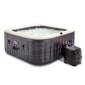 Intex PureSpa Plus Greystone Inflatable Hot Tub Square Jet Spa, 83 x 28