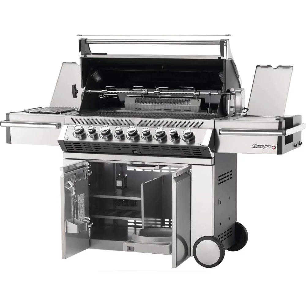 Napoleon PRO665RSIBPSS-3 Prestige PRO 665 RSIB Propane Outdoor Grill with 5 Burners Bundle with Napoleon PRO 665 Outdoor Grill Cover Black and Premium 2 YR CPS Enhanced Protection Pack