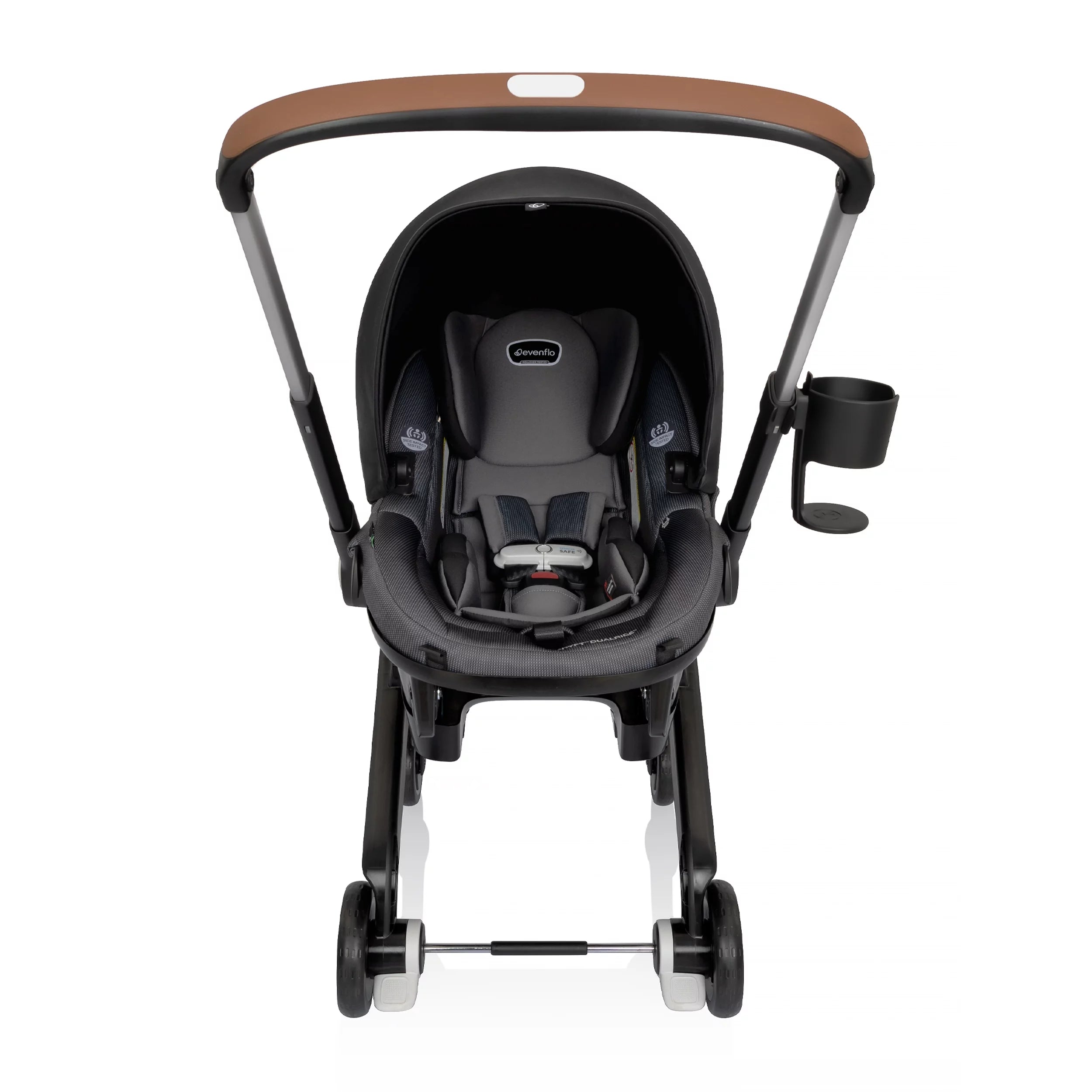 Shyft DualRide with Carryall Storage Infant Car Seat and Stroller Combo (Boone Gray)
