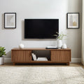 Manor Park Mid-Century Modern 2-Door Reeded TV Stand for TVs up to 65", Mocha