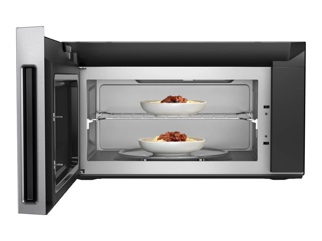 Whirlpool WMHA9019HZ - Microwave oven with convection - over-range - 1.9 cu. ft - 1100 W - stainless steel with built-in exhaust system