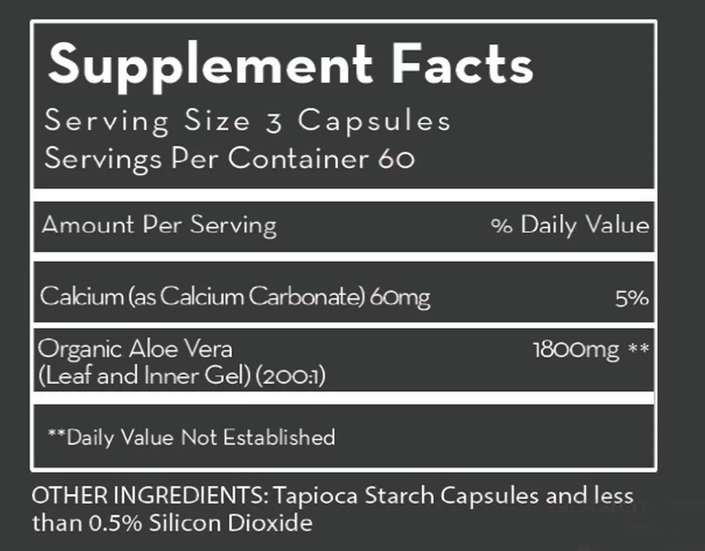 Desert Harvest Super-Strength Aloe Vera (180 Capsules)