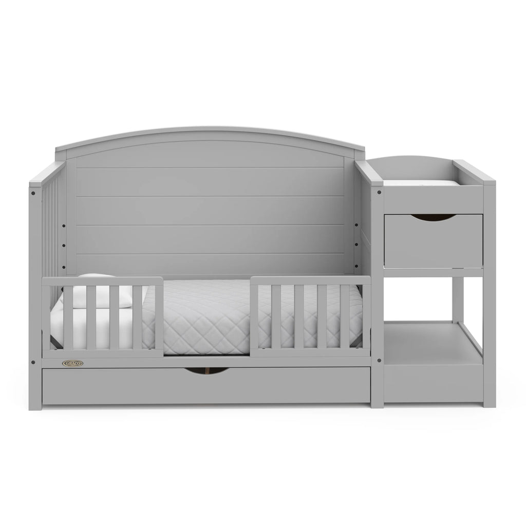 Graco Bellwood 5-in-1 Convertible Crib and Changer, White