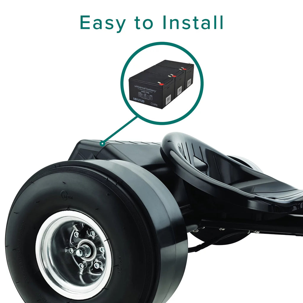 AlveyTech 36 Volt Battery Pack (12 Ah no Harness) for the Razor DXT Electric Drift Trike, Scooter