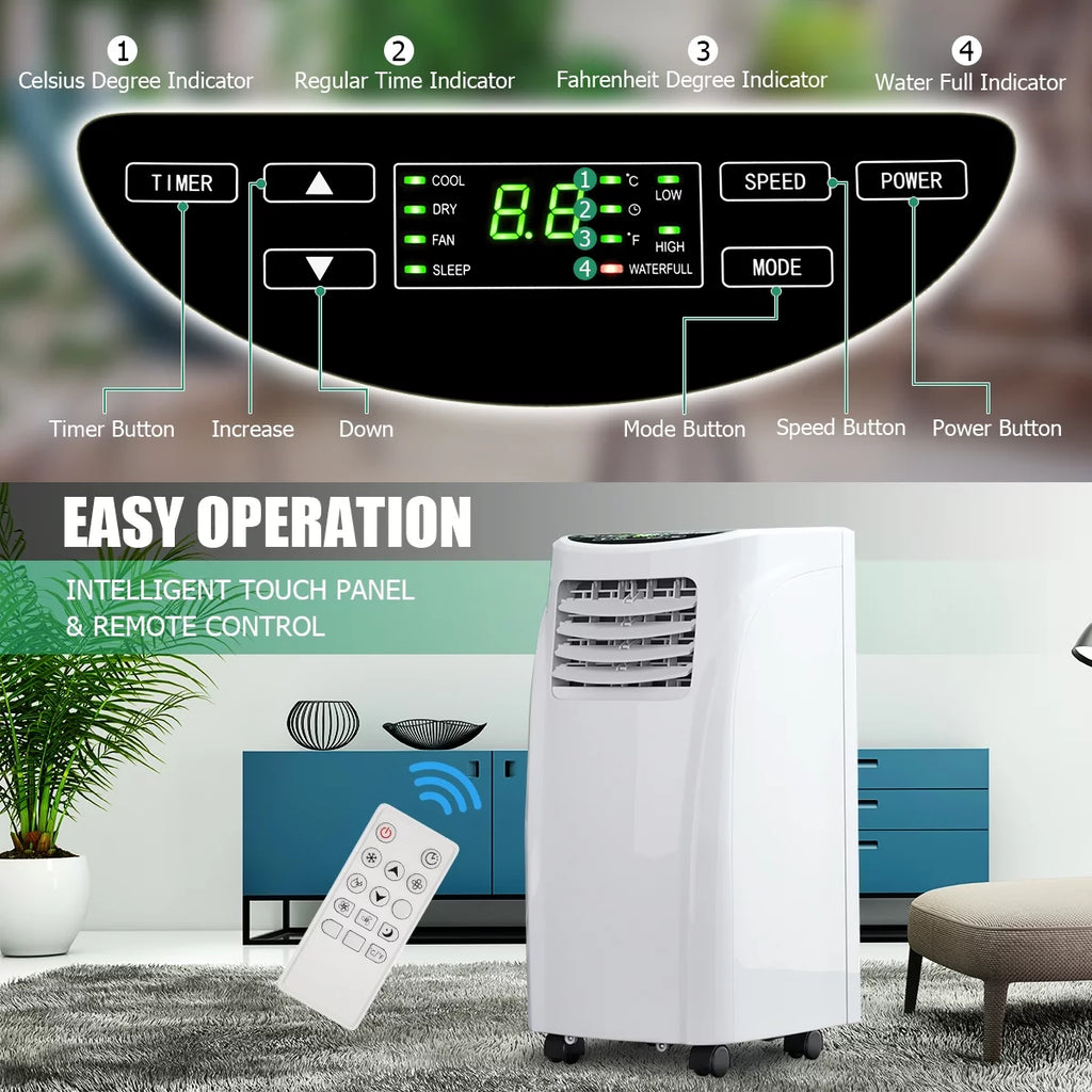 Costway 8000BTU Air Conditioner &amp; Dehumidifier Portable Air Conditioner 5500 BTU (8000BTU ASHRAE)