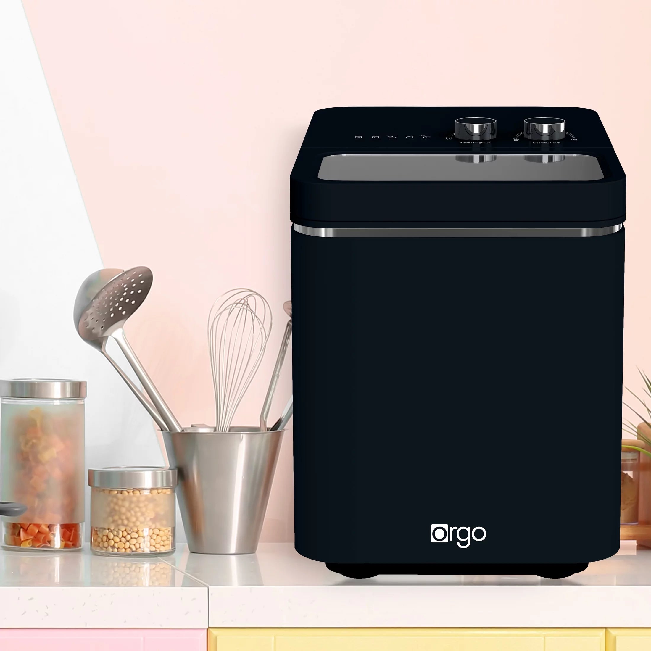 Orgo Product The Retro Countertop Ice Maker, Bullet Shaped Ice Type, Sage