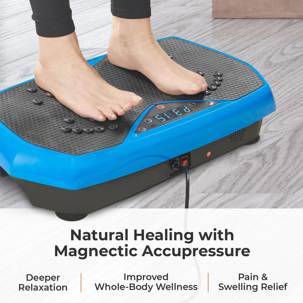 Lifepro Vibration Plate Exercise Machine Whole Full Body Workout Machine Blue