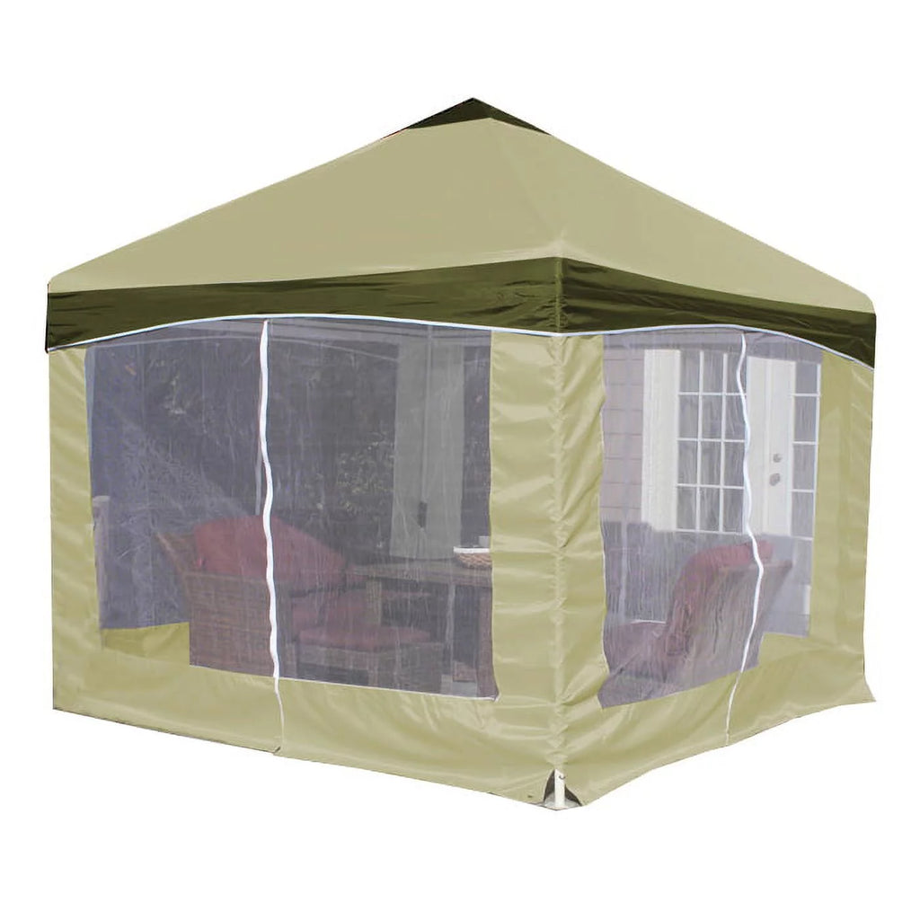 King Canopy Garden Party Backyard Gazebo 10'x10' 4-Leg, Olive Branch