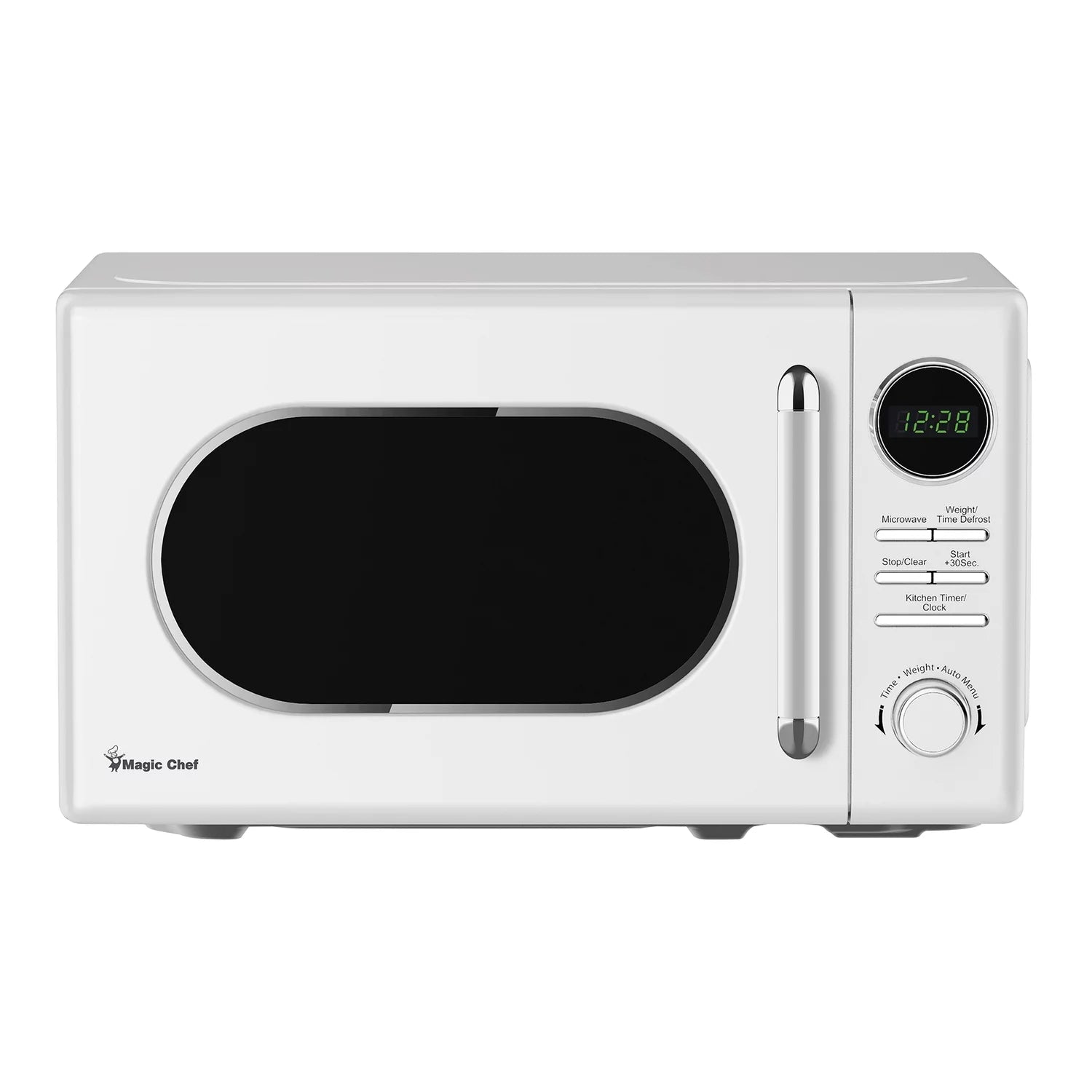 Magic Chef MC77CMB 0.7-Cu. Ft. 700-Watt Retro Countertop Microwave (Black)