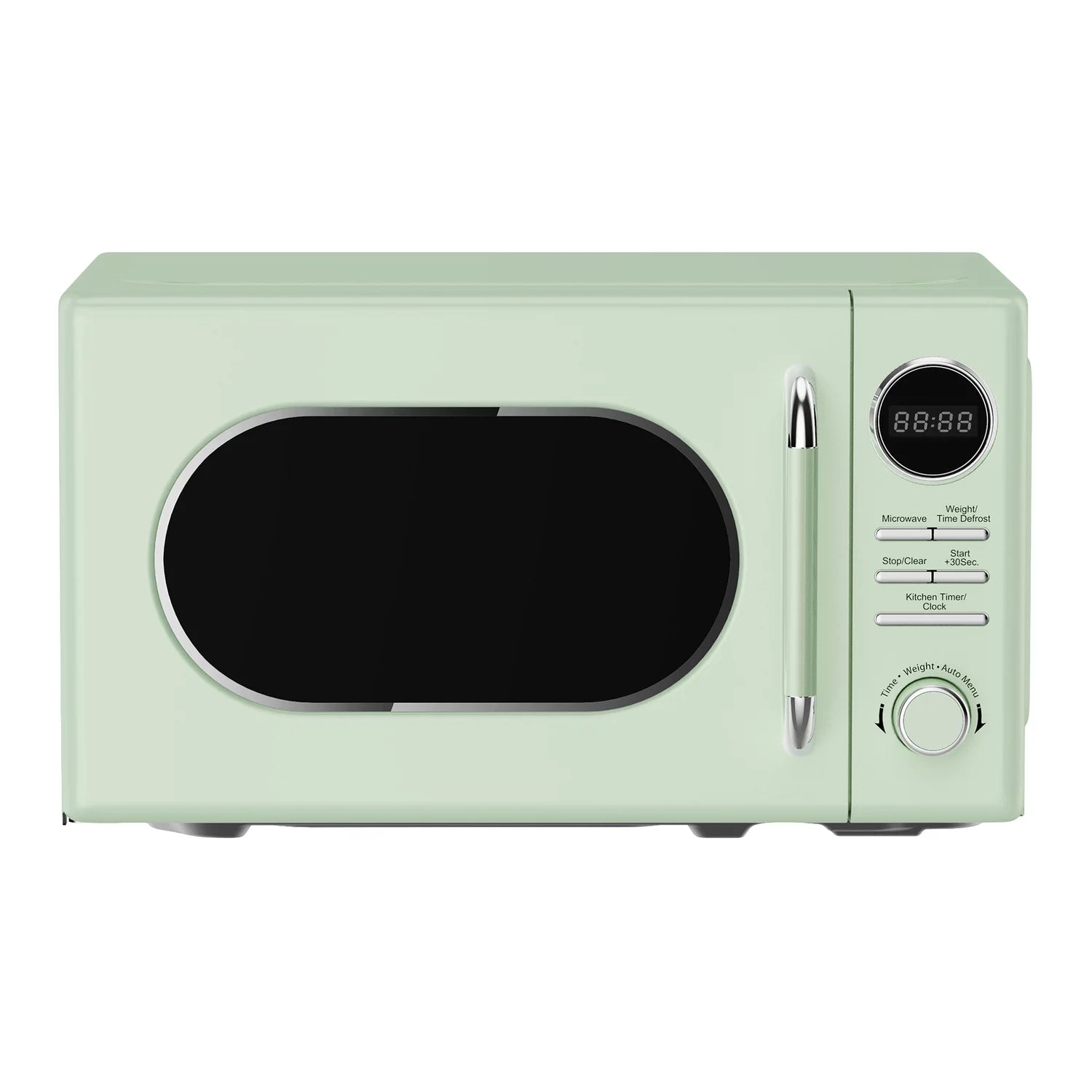 Magic Chef MC77CMB 0.7-Cu. Ft. 700-Watt Retro Countertop Microwave (Black)
