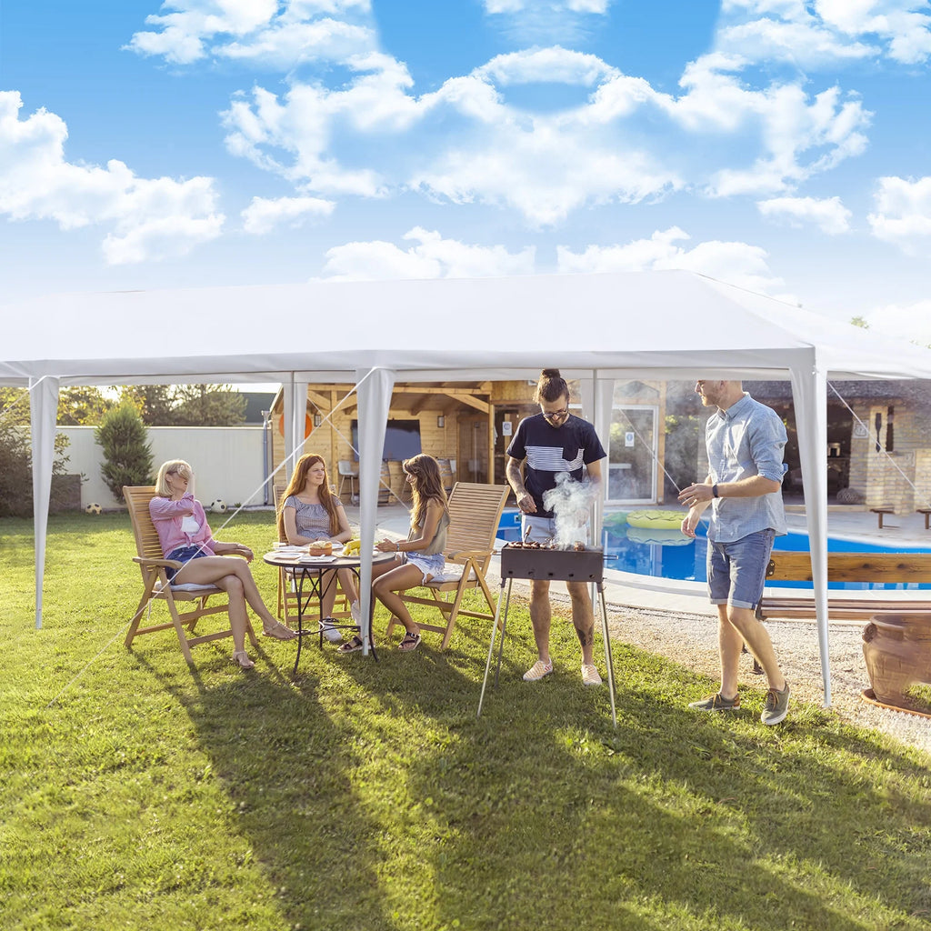 SYTHERS 10 x 30 FT Outdoor Party Tent, Heavy Duty Canopy Waterproof BBQ Backyard Gazebo