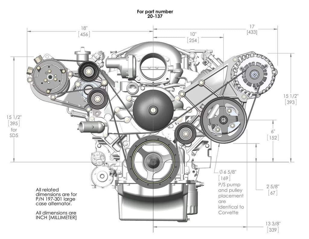 Holley Performance 20-137 Accessory Drive Component Mount Set
