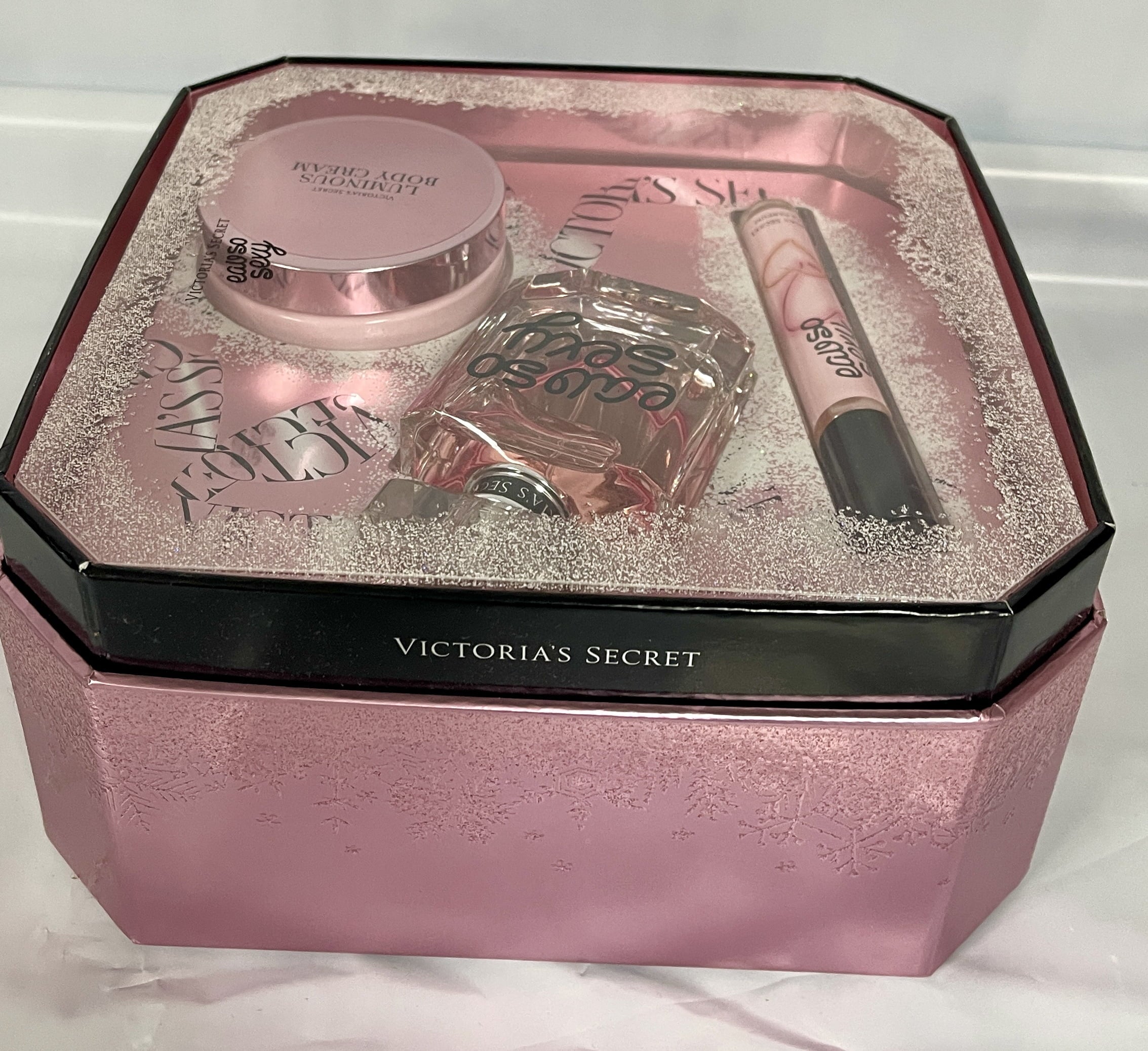 Victoria's Secret Eau So Sexy Gift Set 3 Piece Perfume, Rollerball, & Body Cream