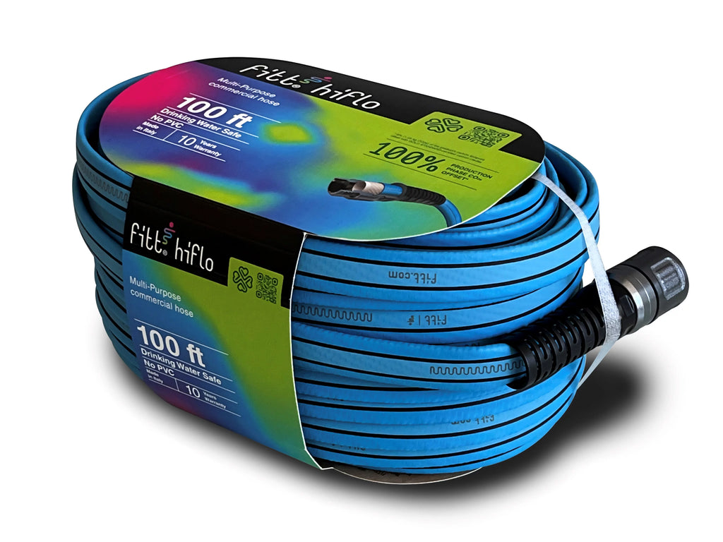 FITT HiFlo 100 ft. L Medium Duty Commercial Grade Lightweight Garden Hose