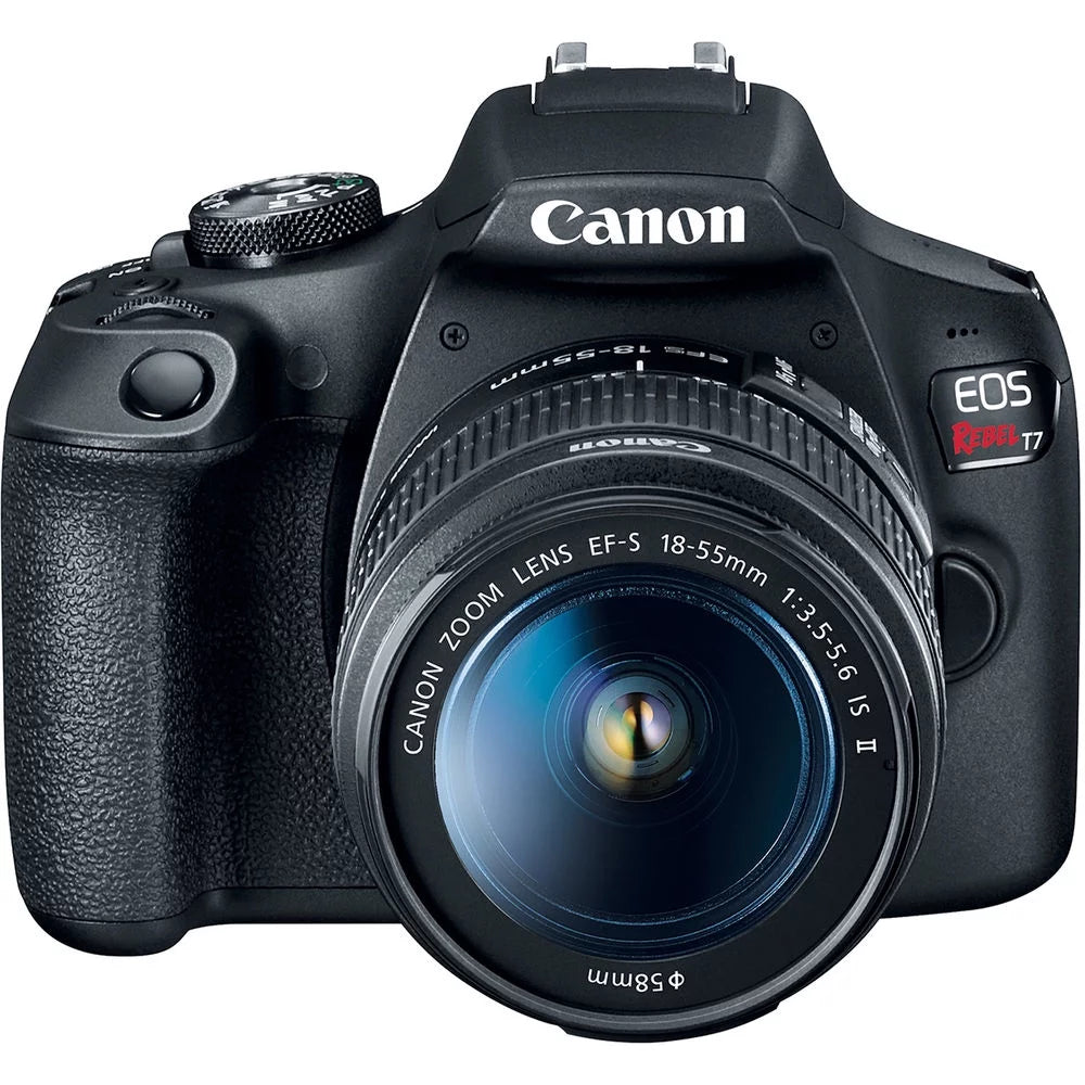 Canon EOS Rebel T7 Camera W/ 18-55mm and EF-S 55-250mm Lens  - Advanced Bundle