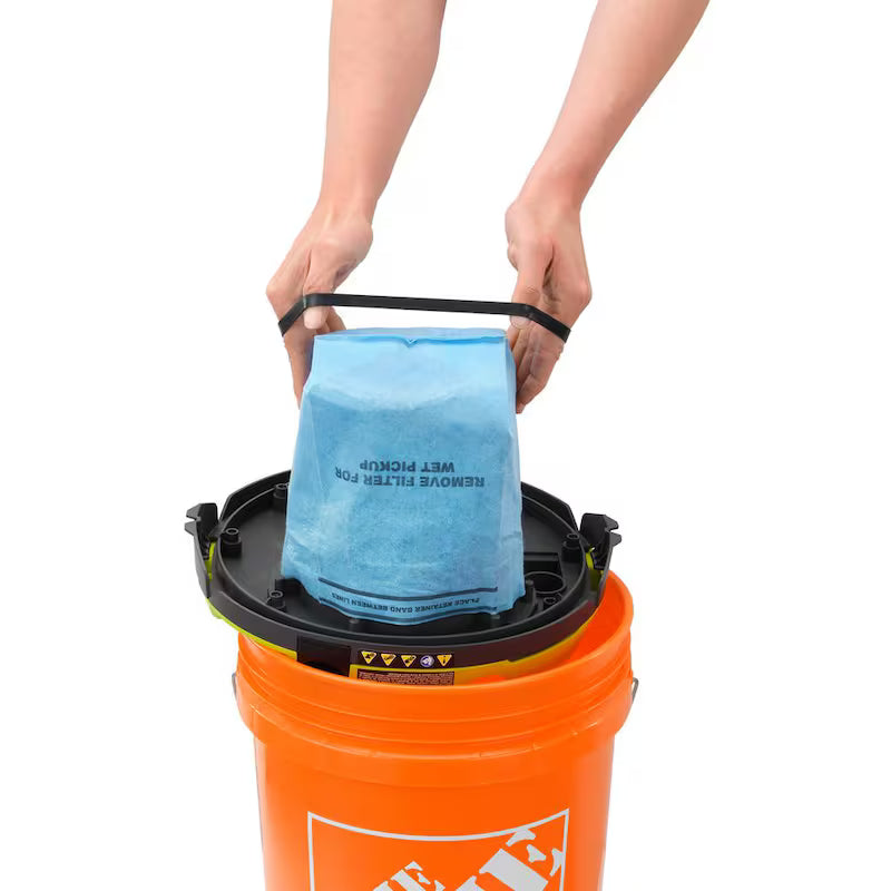 ONE+ 18V Cordless 5 Gal. Bucket Top Wet/Dry Vacuum (Tool Only) with 1/4 in. Hose and Crevice Tool