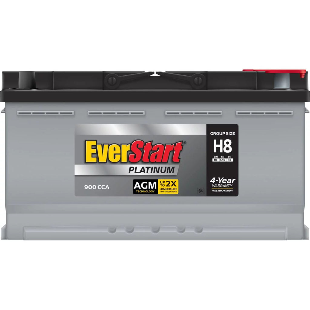 EverStart Platinum AGM Automotive Battery, Group Size H8 / LN5 / 49 12 Volt, 900 CCA 150 RC