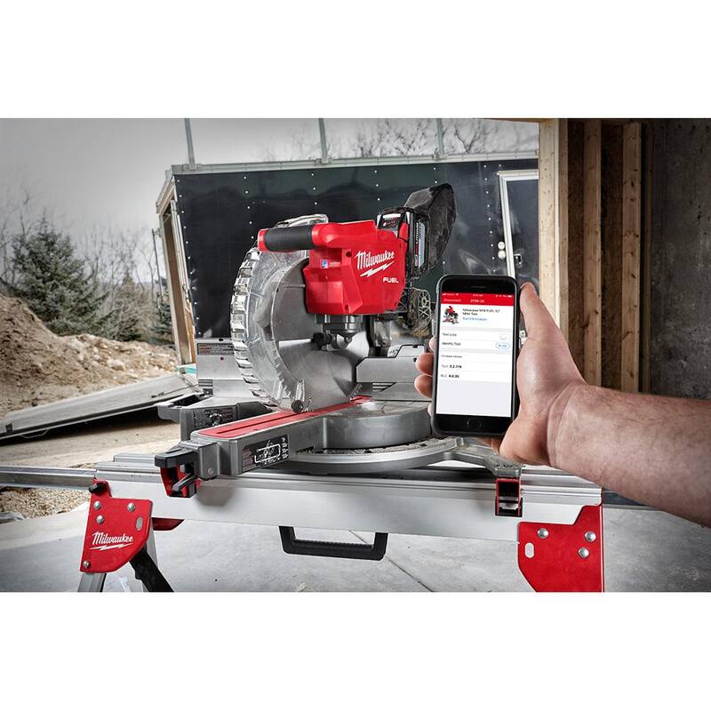M18 FUEL 18V Lithium-Ion Brushless Cordless 12 in. Dual Bevel Sliding Compound Miter Saw Kit with Stand and Battery