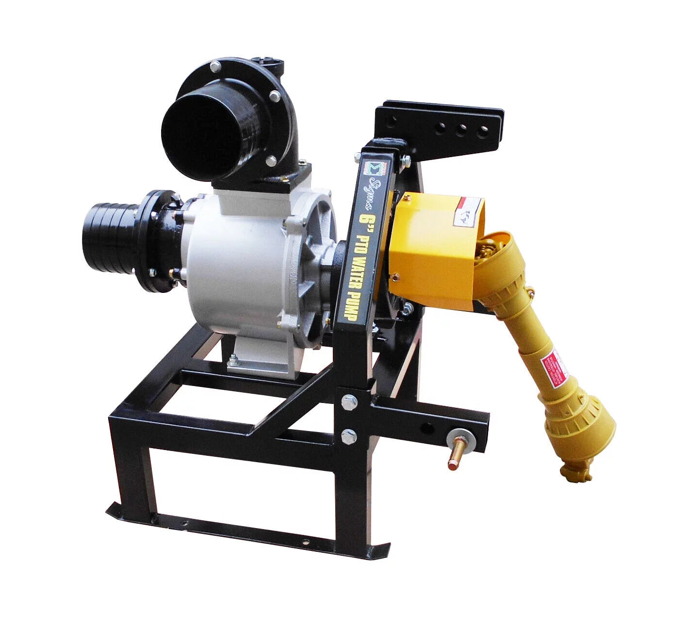 Sigma Tractor-Driven Operated 3PT Hitch PTO-Powered Water Pump 6" Inch With Shaft Gear Drive