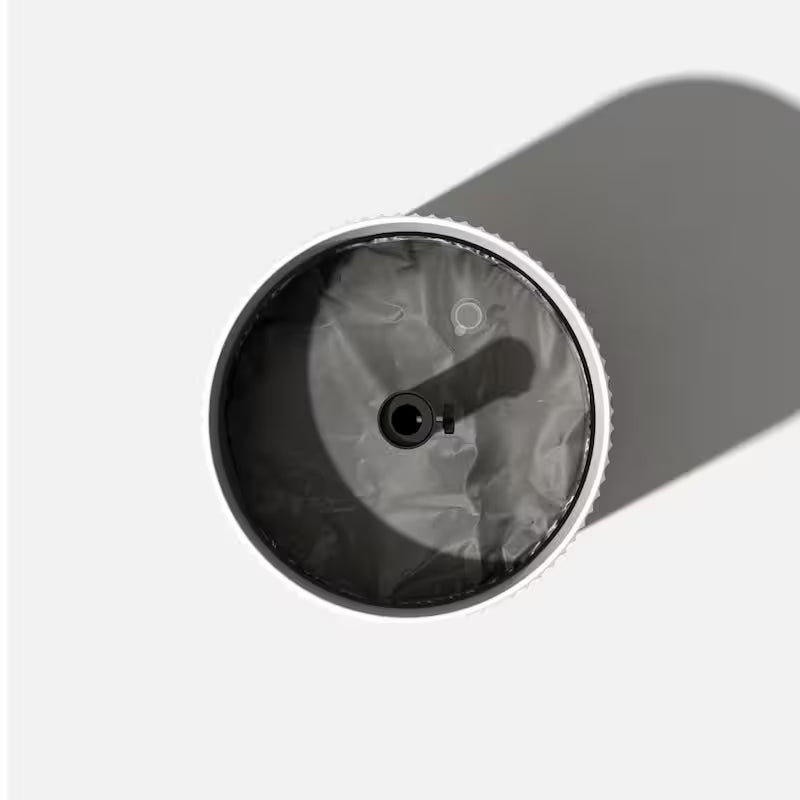 Round White Plastic 21'' Height Outdoor Umbrella Side table