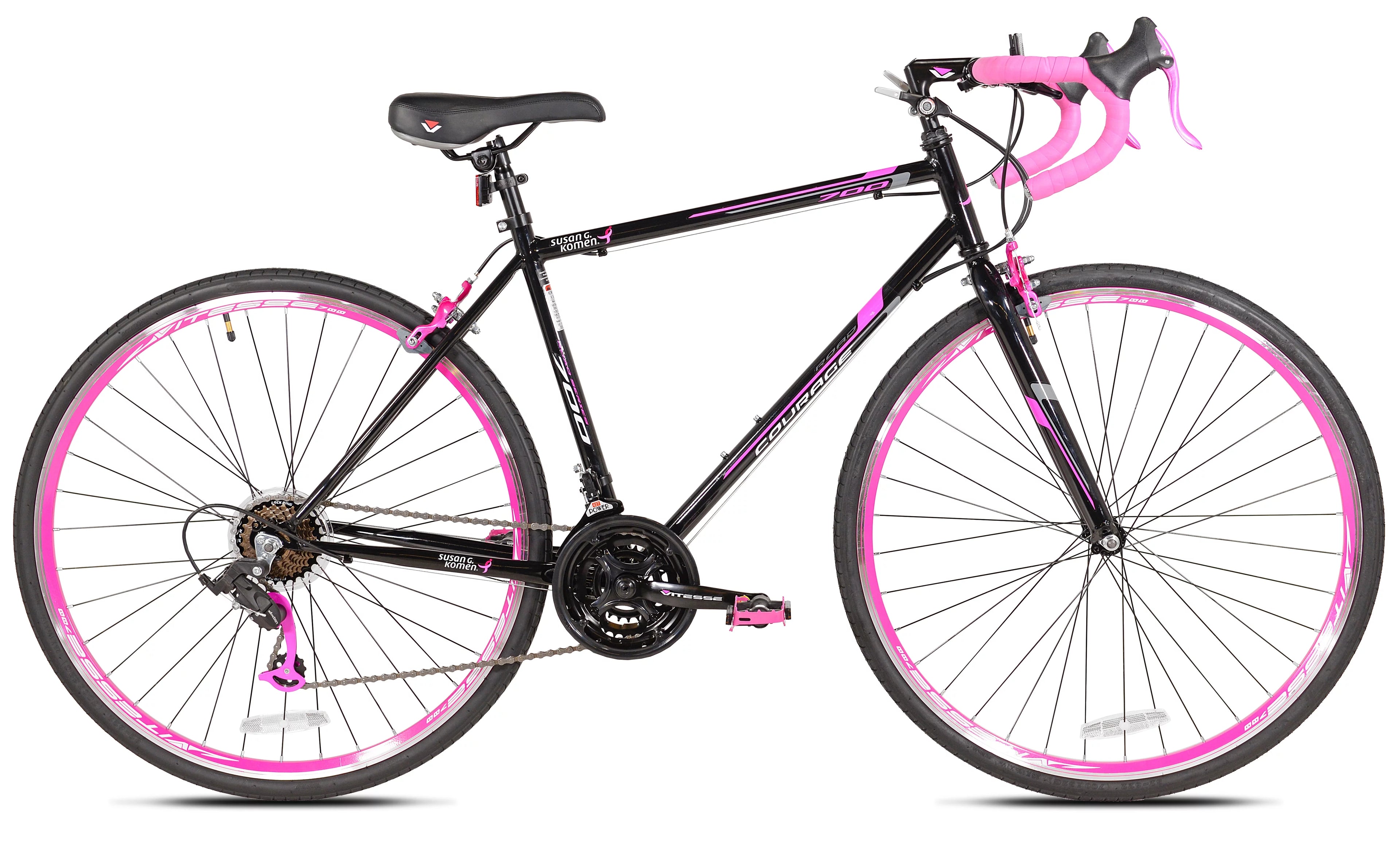 Susan G. Komen 700c Courage Road Women's Bike, Pink and Black