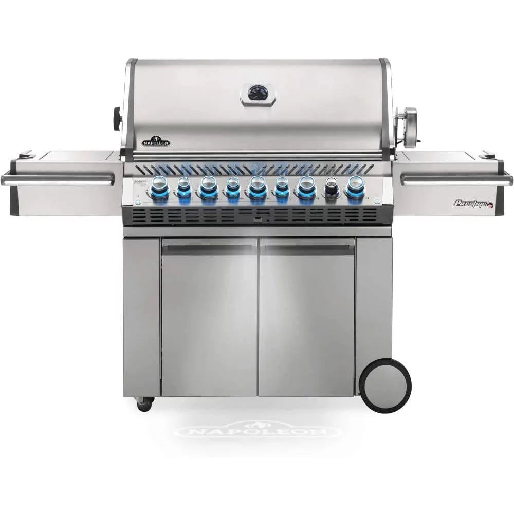 Napoleon PRO665RSIBPSS-3 Prestige PRO 665 RSIB Propane Outdoor Grill with 5 Burners Bundle with Napoleon PRO 665 Outdoor Grill Cover Black and Premium 2 YR CPS Enhanced Protection Pack
