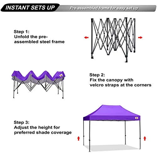 ABCCANOPY Patio Pop Up Canopy Tent 10x15 Commercia