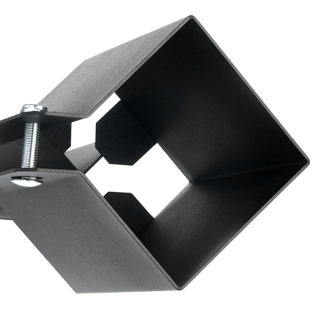 VEVOR Fence Post Anchor Ground Spike - 8 Pack, 36x4x4 Inches, Black Powder-Coated Metal, Fits 3.5x3.5 Inch Posts - Ideal for Mailbox, Deck, Garden Railing