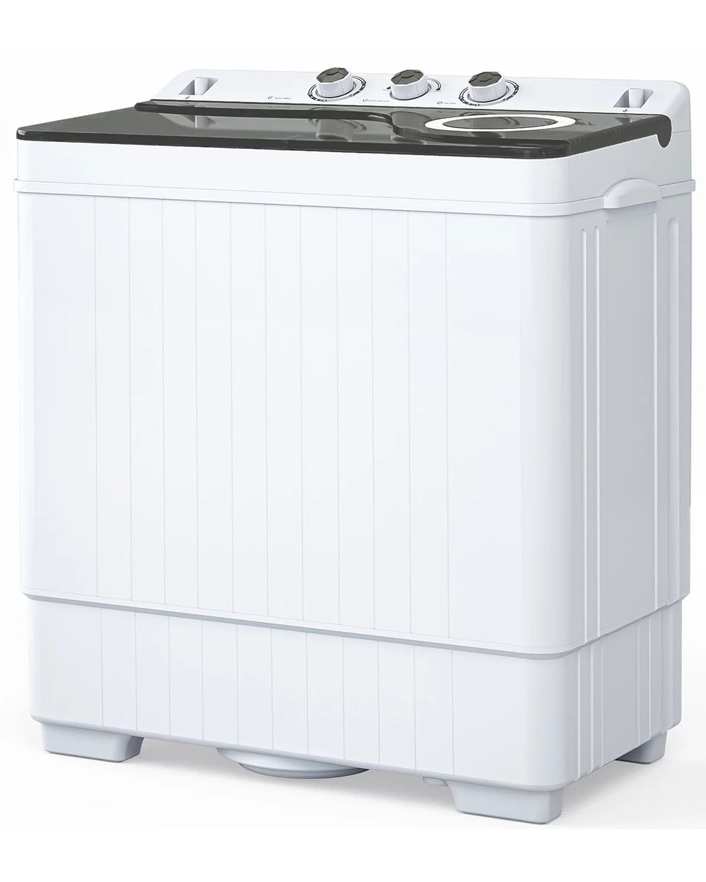 Zimtown Portable Washing Machine, 26 Lbs Semi-automatic Twin Tub Washing Machine with Wash and Cycle Combo, Built-in Drain Pump, Laundry Washer for Apartment, Dorm, College Room, RV's