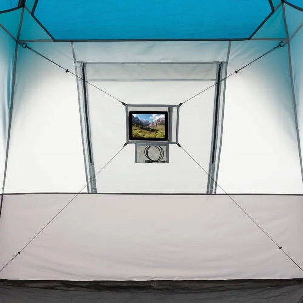 Ozark Trail 20' x 10' Instant Cabin Tent in Gray and Teal, Sleeps 12