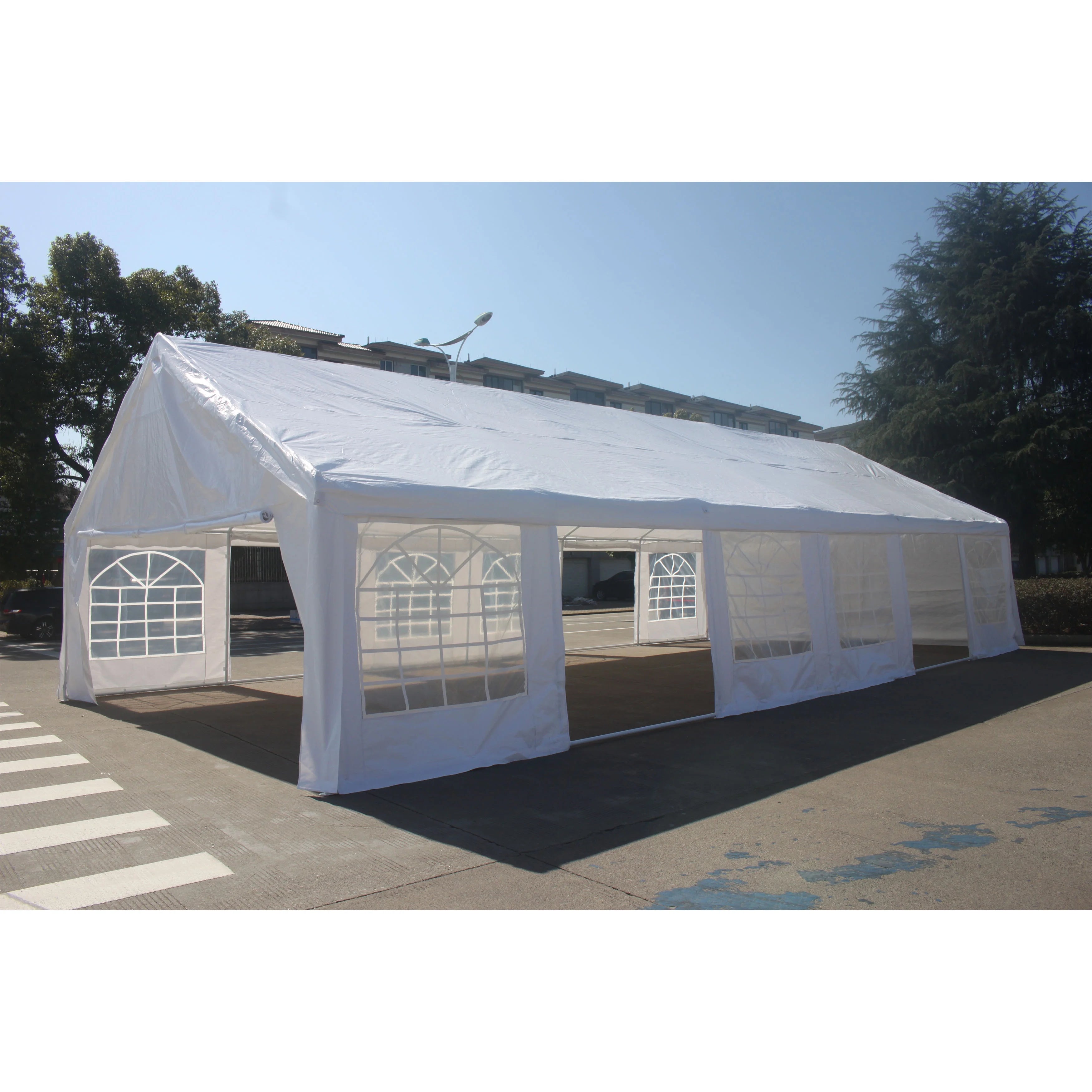 ALEKO PWT20X40 Heavy Duty Outdoor Canopy Event Tent with Windows - 20 X 40 FT - White