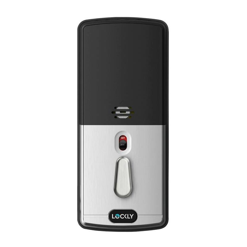 Secure Pro Satin Nickel Deadbolt WiFi Smart Lock with 3D Fingerprint, Hack-proof Keypad, Mobile app, Alexa/Hey Google