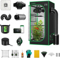 VIVOSUN GIY Smart Grow Tent System 2x2, WiFi-Integrated Grow Tent Kit, with Automate Ventilation and Circulation, Schedule Full Spectrum 100W LED Grow Light, and GrowHub E42A Controller