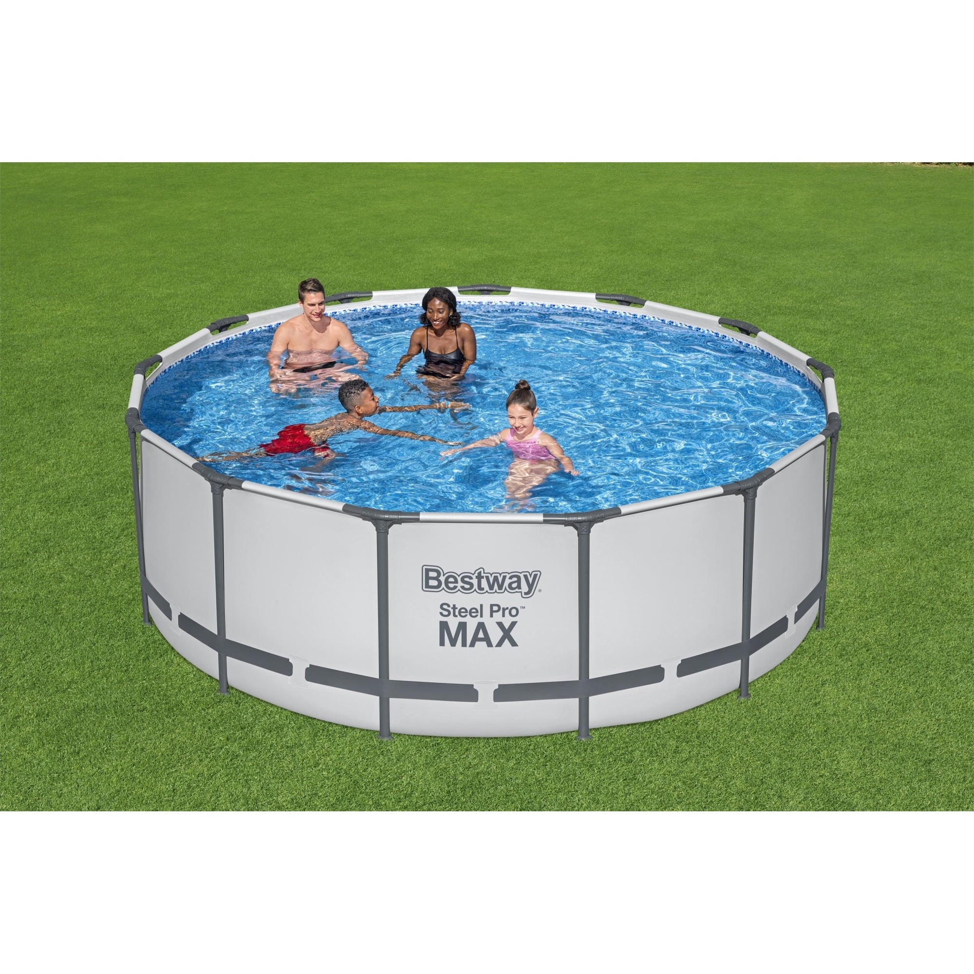 Bestway Steel Pro 15' x 48" Round Above Ground Outdoor Swimming Pool