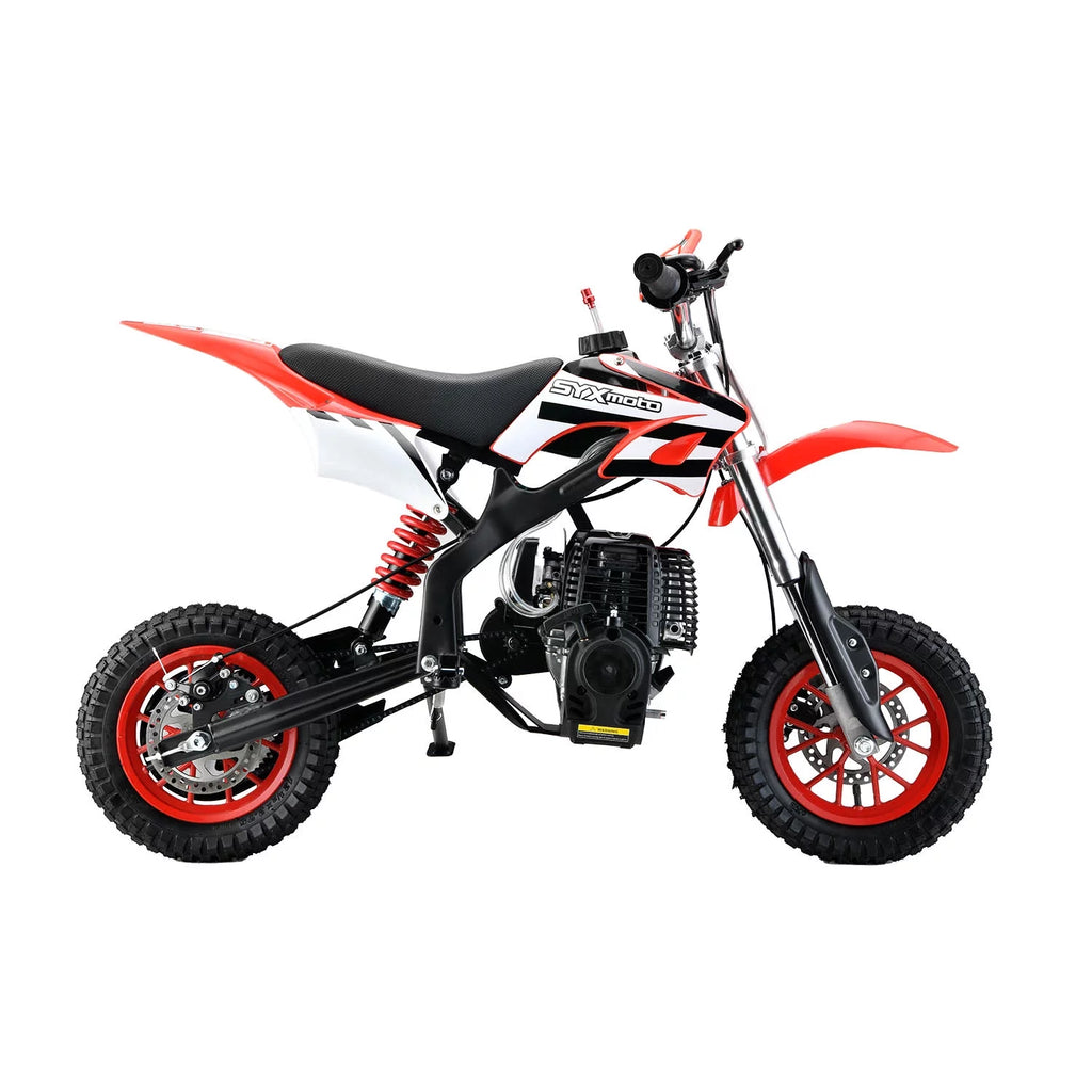 SYX MOTO MT-2 Gas Power 40cc 4 Stroke Kids Dirt Bike, Pull Start, Red, Brand New
