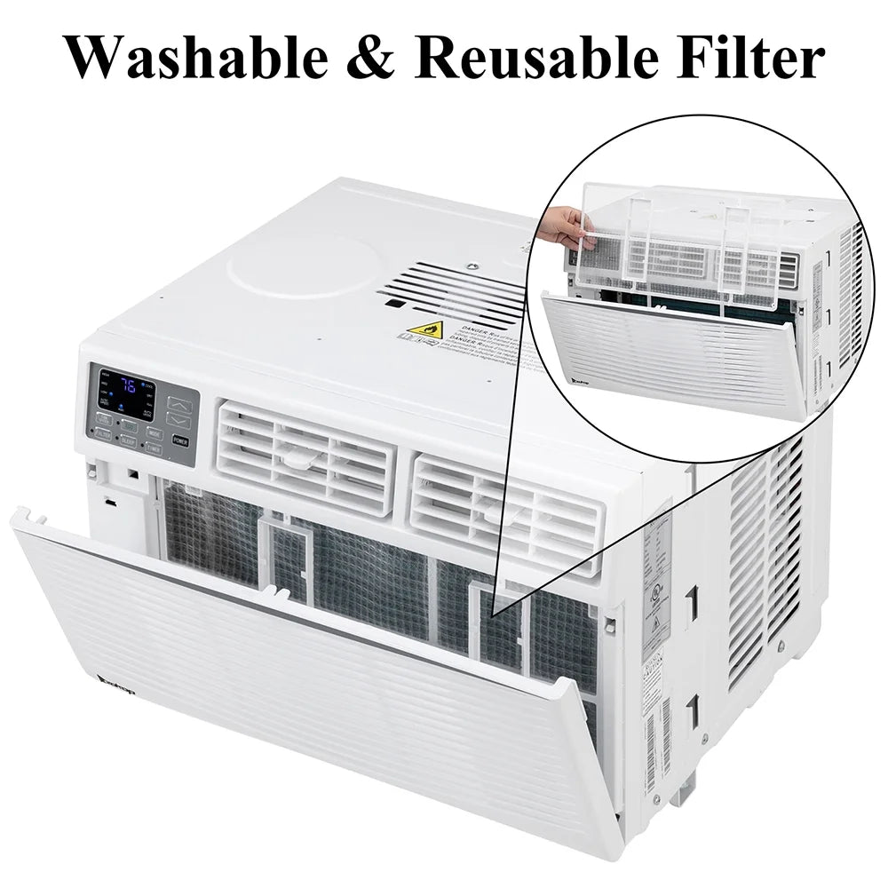 Zimtown 10000BTU 1050W Window Air Conditioner With WIFI And Remote, White